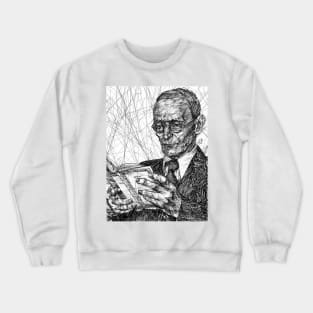 HERMANN HESSE ink portrait .3 Crewneck Sweatshirt